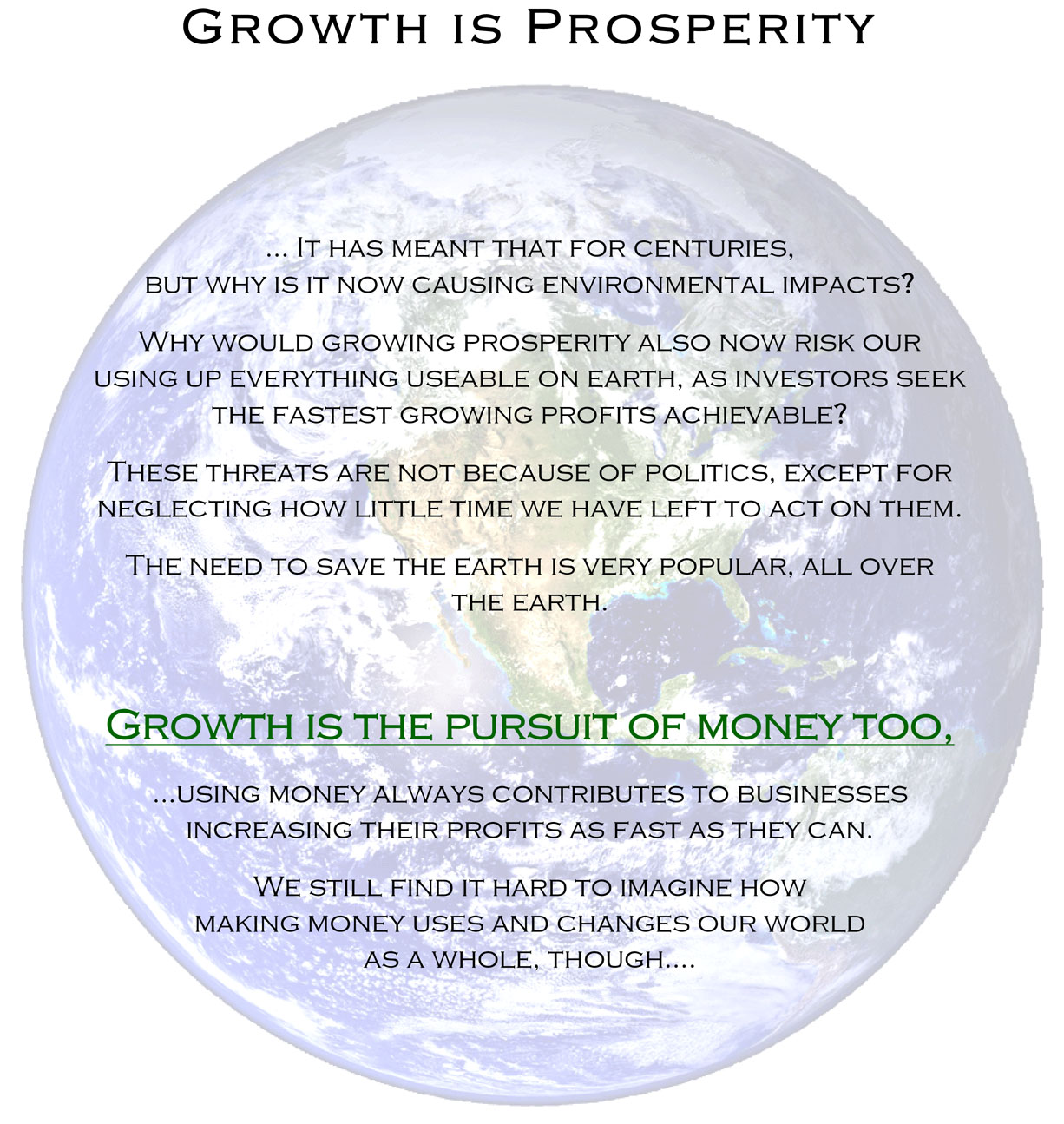 Prosperity is Growth